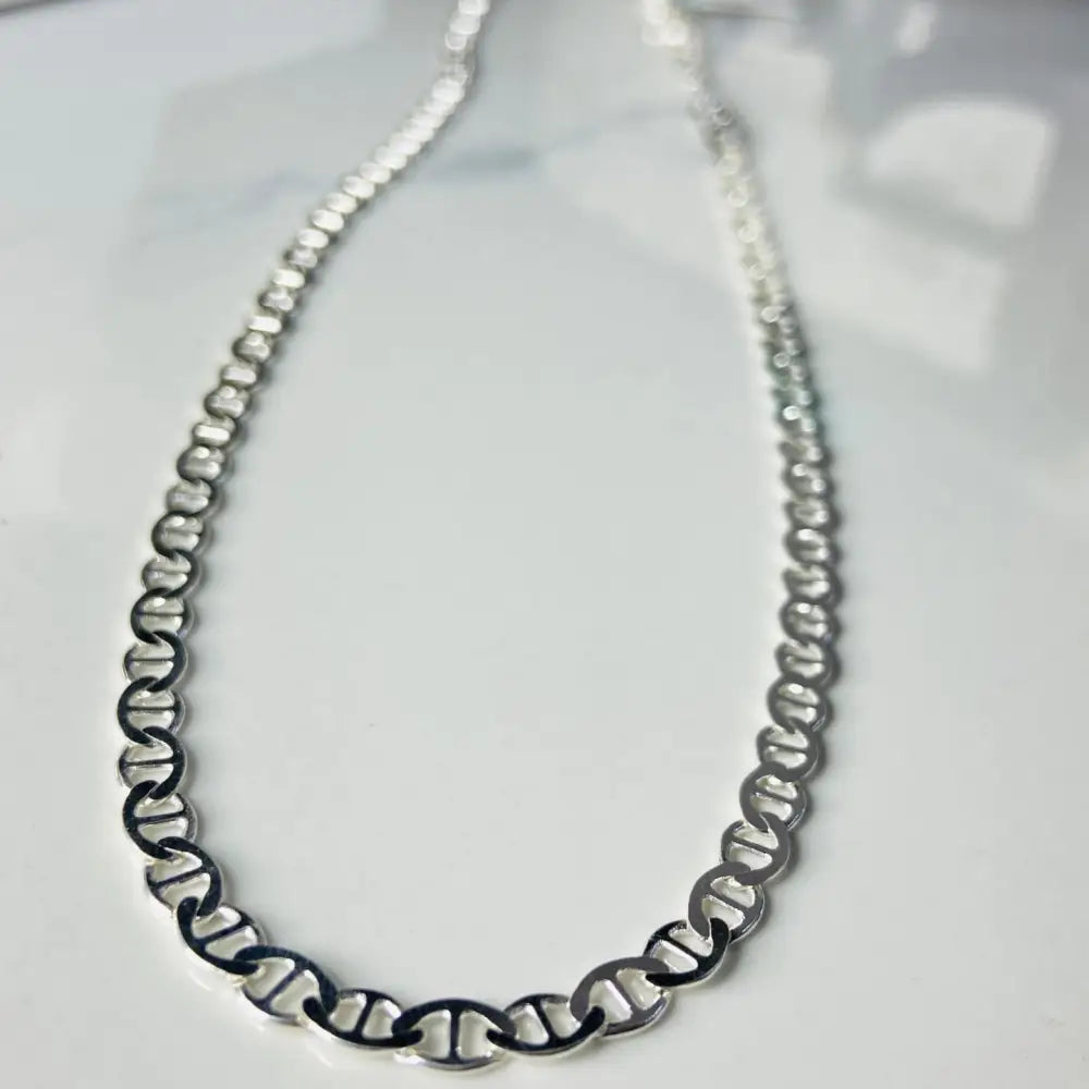 Shiny silver mariner chain necklace from Shine Brighter collection.jewellery silver jewellery